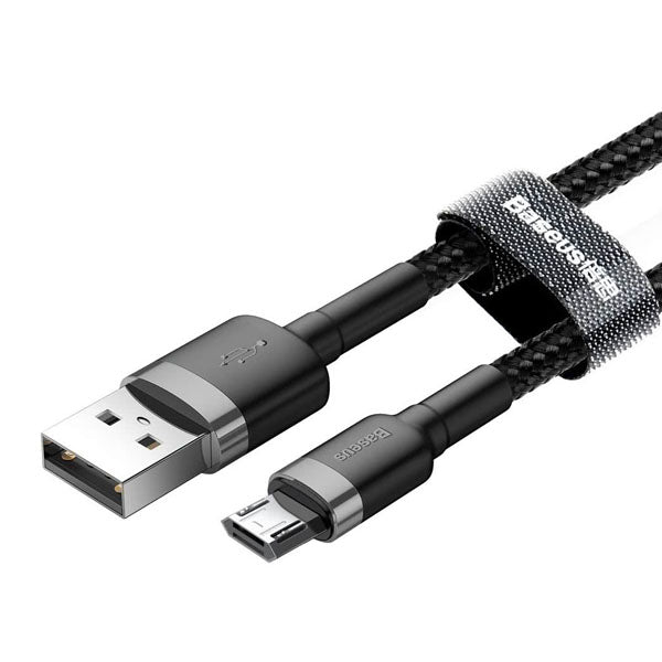 Baseus cafule Cable USB For Micro 2.4A 1M Gray+Black