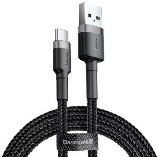 Baseus cafule Cable USB For Type-C 2A 2M Gray+Black