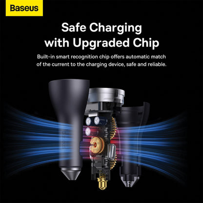 Baseus 65W Golden Contactor Pro Fast Car Charger U+C+C